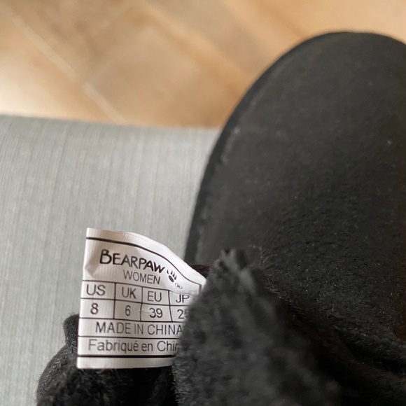 BearPaw Boots Shoes Black Womens Sz. 8 - Picture 5 of 5